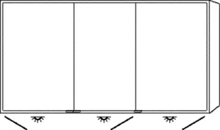 SA Alu-Spiegelschrank MILO Reflection (AU038) 750x1400x168 Weiß-Soft
