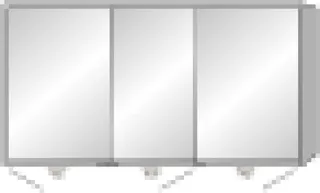 SA Alu-Spiegelschrank MILO Reflection (AU038) 750x1400x168 Weiß-Soft – Bild 2