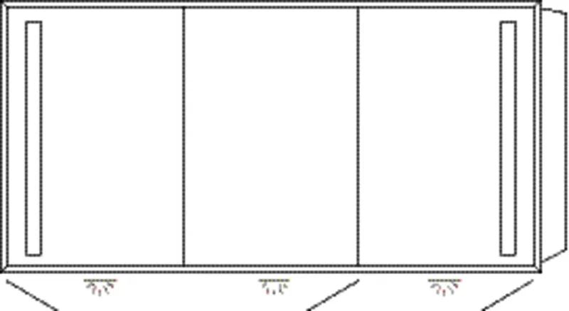 SA Alu-Einbau-SPS WILMA Reflection (AU309) 750x1549x173 Aluminium-farbig