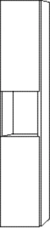 SA Hochschrank links 3way (BR112) 1700x300x345 Eiche-Tabak