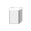 SA Waschtischunterbau links 3way (BR626) 510x340x202 Eiche-Natural-Touch – Bild 3