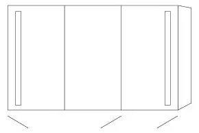 SA Alu-Spiegelschrank ALEX Reflection (AU316) 750x1200x172 – Bild 2