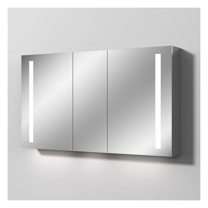 SA Alu-Spiegelschrank ALEX Reflection (AU317) 750x1300x172 Aluminium-farbig