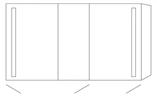 SA Alu-Spiegelschrank ALEX Reflection (AU317) 750x1300x172 Aluminium-farbig – Bild 3