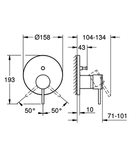 GROHE EH-Wannenbatterie Atrio 24355 FMS für 35604 warm sunset gebürstet – Bild 5