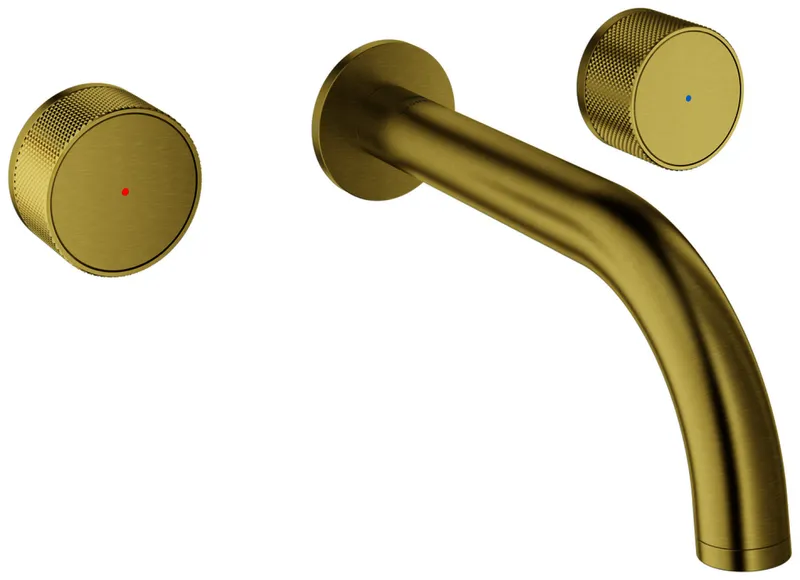 GROHE 3-L-Waschtisch-Wandbatt. Atrio Private C. 20589 FMS Knopfbetätig. cool sunrise geb