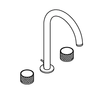 GROHE 3-L-Waschtisch-Batterie Atrio Private C. 20595 Knopfbetätigung cool sunrise geb. – Bild 4