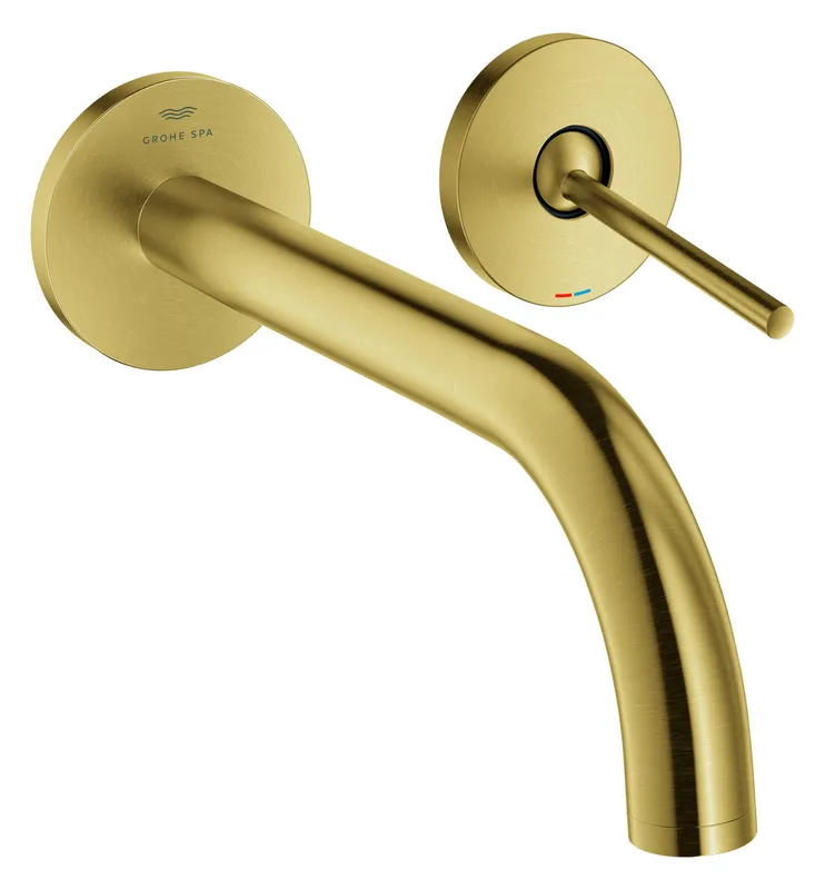 GROHE 2-L-Waschtisch-Wandbatterie Atrio 29406 FMS Ausladung 221mm cool sunrise geb.