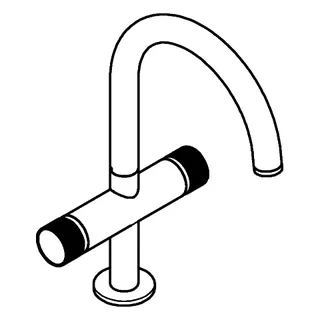 GROHE Waschtisch-Einlochbatt. Atrio Private C. 21138 L-Size Knopfbetät. cool sunrise gb – Bild 4