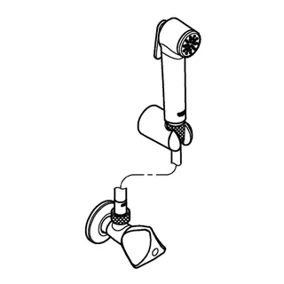 GROHE W.halterset Temp.-F Trigger Spray 30 27514_1 13,5l ASV Schl. 1,25 m chrom – Bild 4
