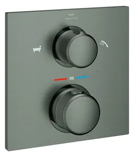 GROHE Thermostatbatterie Allure 19446_2 FMS f. Rapido SmartBox hard graphite geb