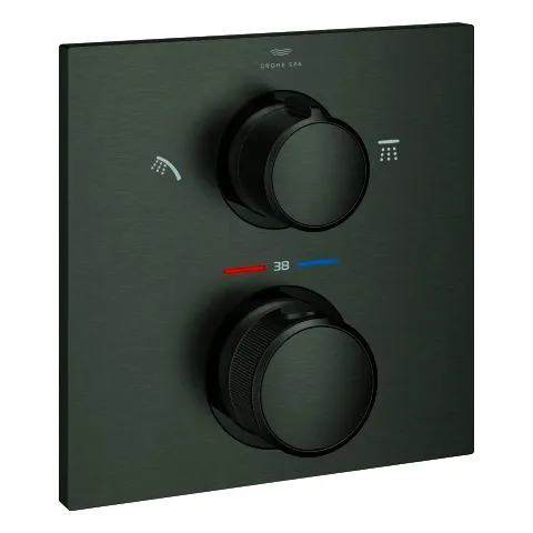 GROHE THM-Brausebatterie Allure 29181_2 FMS f. Rapido SmartBox hard graphite geb