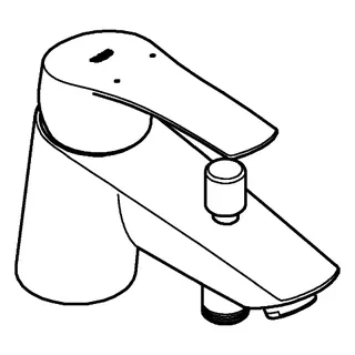 GROHE EH-Wannenbatt. Eurosmart 33412_3 Einlochmontage Eco-Override-Stop chrom – Bild 2