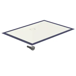 SD barr-frei Dusche Mineral 001 Round Sonder Standard bis 1,45 qm