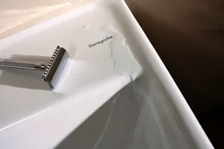Hansgrohe Waschtisch Compact Xanuia Q 650x390mm mit Hahnloch u.Überlauf weiß – Bild 3