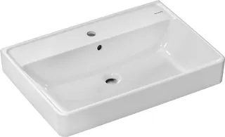 HG Waschtisch Xanuia Q 700x480mm m.Hahnloch u.Überlauf weiß