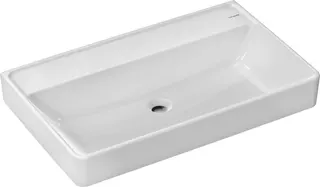 Hansgrohe Waschtisch Xanuia Q 800x480mm ohne Hahnloch u.Überlauf weiß
