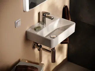 Hansgrohe Handwaschbecken Xanuia Q 450x340 mm m.Hahnloch ohne Überlauf weiß – Bild 5