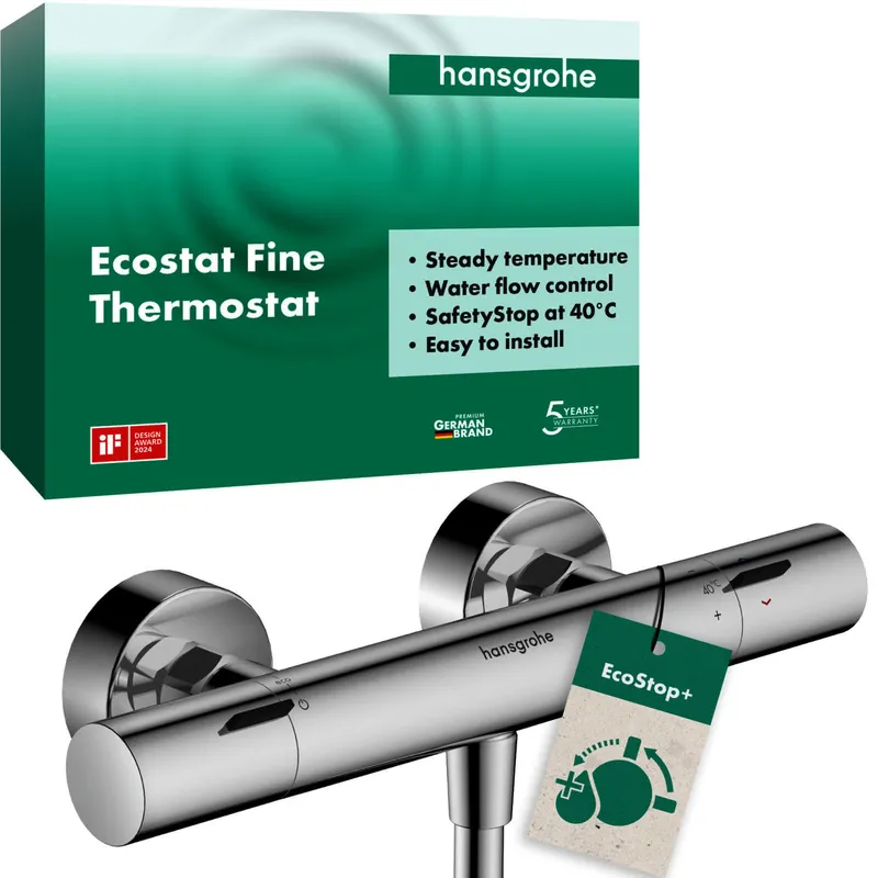 Hansgrohe Thermostat Ecostat Fine Brausenmischer Aufputz DN15 chrom