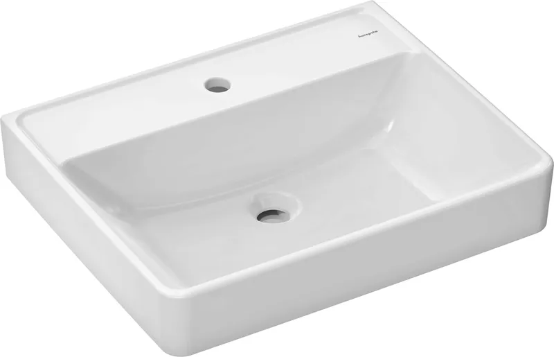 Hansgrohe Waschtisch Xanuia Q 600x480mm m.Hahnloch ohne Überlauf weiß