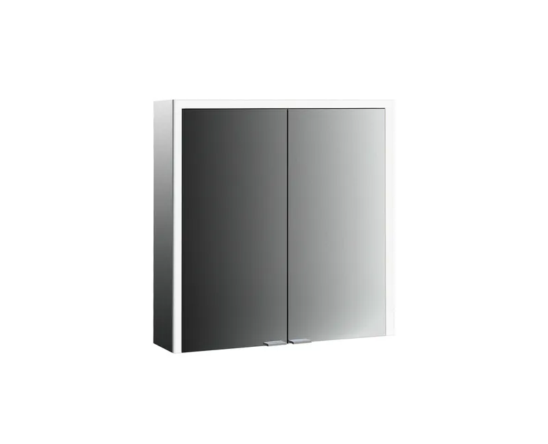 Emco Lichtspiegelschrank prime 3 07303 Aufputz, 2trg. 800mm alu/we