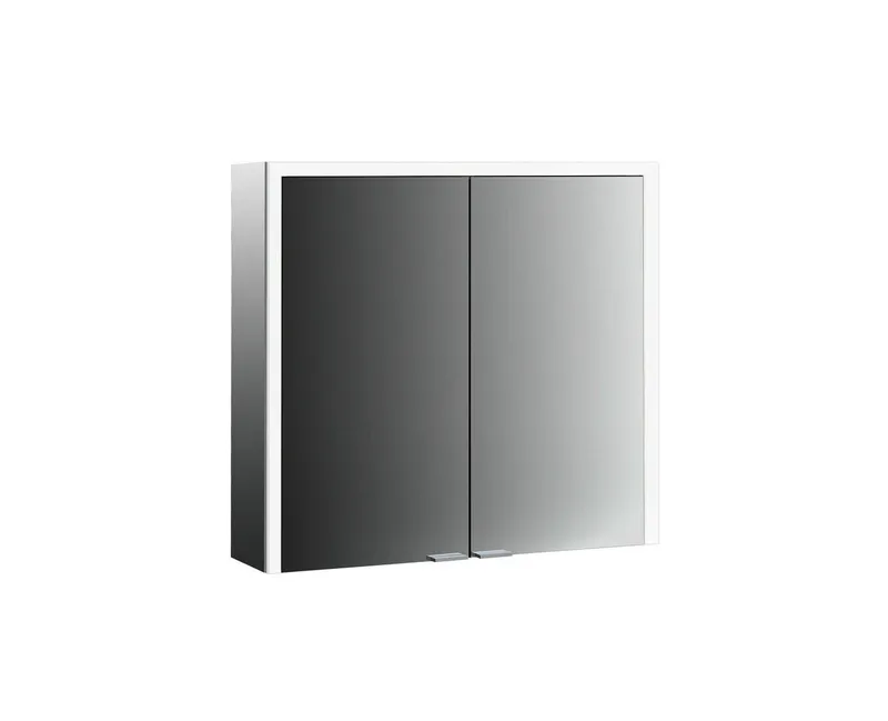 Emco Lichtspiegelschrank prime 3 07304 Aufputz, 2trg. 1000mm alu/we
