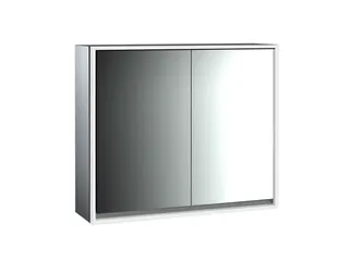 Emco Lichtspiegelschrank loft 06106 Aufputz, 2trg. 800 mm alu.