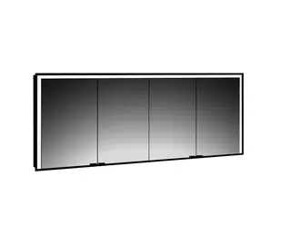 Emco Lichtspiegelschrank prime 3 14409 Unterputz, 4trg. 1800mm schw