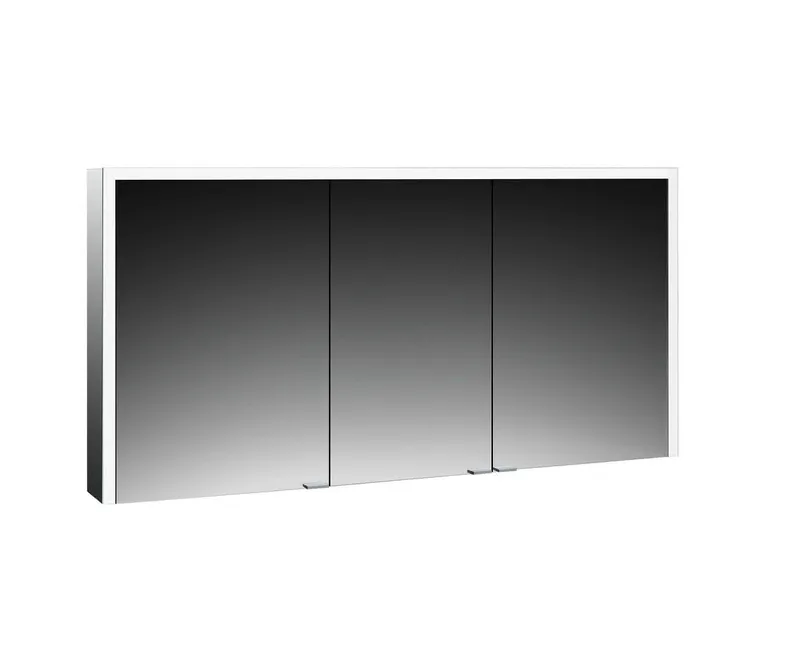 Emco Lichtspiegelschrank prime 3 07207 Aufputz, 3trg. 1400mm alu.
