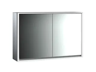 Emco Lichtspiegelschrank loft 06118 Aufputz, 2trg. 1200 mm alu.