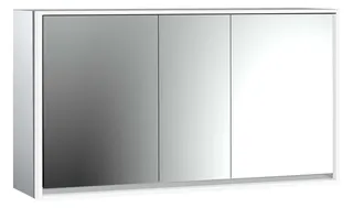 Emco Lichtspiegelschrank loft 06122 Aufputz, 3trg. 1600 mm alu.