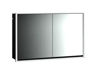 Emco Lichtspiegelschrank loft 13319 Unterputz, 2trg. 1200 mm schw