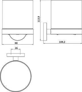 Emco Sensor-Seifenspender round 00103 Glasteil satiniert chr – Bild 3