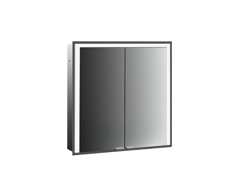 Emco Lichtspiegelschrank prime 3 17303 Unterputz, 2trg. 800mm alu.