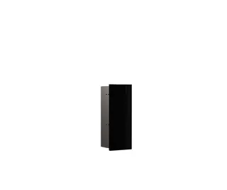 EC Bürstengarnitur-Modul asis pure 27504 Unterputz, Anschlag li 435mm schw Glanz