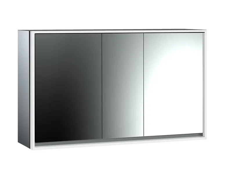 Emco Lichtspiegelschrank loft 05124 Aufputz, 3trg. 1400 mm