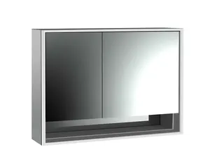 Emco Lichtspiegelschrank loft 06214 Aufputz, breite Tür rechts 1000 mm alu/we
