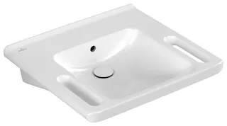 Villeroy & Boch Waschbecken ViCare 600x550mm Rechteck mit Überlauf Weiß Alpin