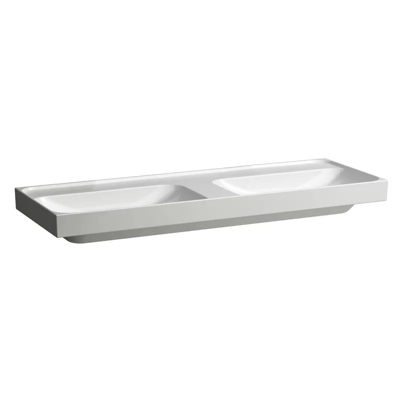 Laufen DWT MEDA 460x1300x160 ohne Hahnloch ohne Überlauf weiß