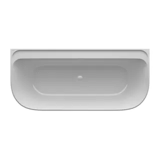 Laufen wandangebunde Badewanne MEDA 800x1800x590 Marbond weiß – Bild 2