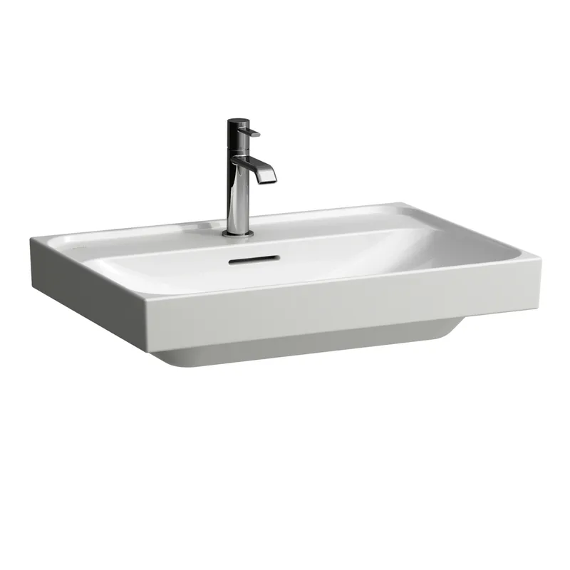 Laufen Aufsatz-Waschtisch MEDA 460x650x160 1 Hahnloch mit Überlauf LCC weiß