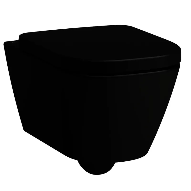 Laufen T-WC wandh. MEDA 540x360 Silent Flush spülrandlos verdeckte Bef. schwarz matt