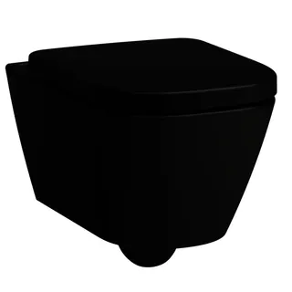 Laufen T-WC wandh. MEDA 540x360 Silent Flush spülrandlos verdeckte Bef. schwarz matt