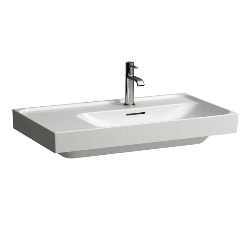 Laufen Waschtisch MEDA 460x800x160 Ablage links 1 Hahnloch mit Überlauf weiß