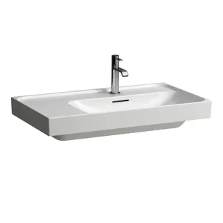 Laufen Waschtisch MEDA 460x800x160 Ablage links 1 Hahnloch mit Überlauf weiß