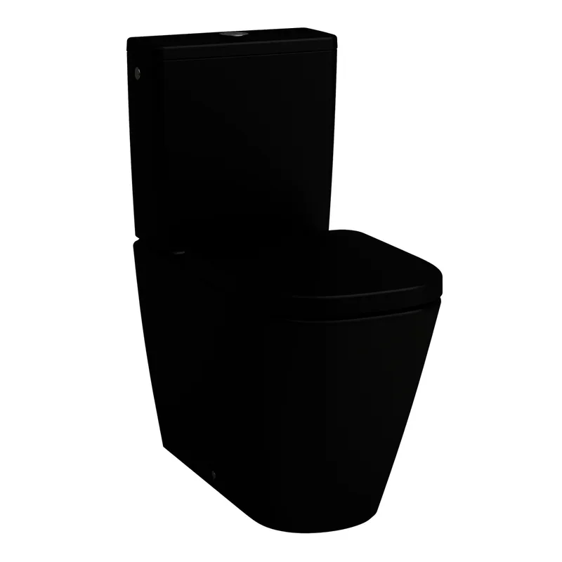 Laufen Tiefspül-WCKombi MEDA 680x360x430 Silent Flush spülrandlos Abg.w/s schw ma