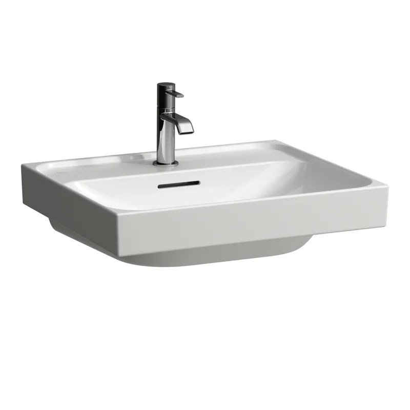 Laufen Aufsatz-Waschtisch MEDA 460x550x165 1 Hahnloch mit Überlauf weiß