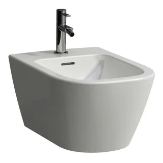 LF Wandbidet MEDA 540x360 1 Hl. m.Ül. o. seitl. Loch f. Wasserans weiß