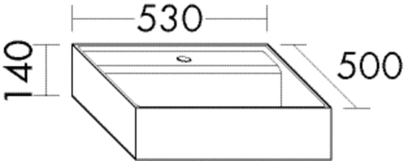 BB KE-Aufs.-Beck. (SFBE053) Sys30, 500x530x140, Alpinweiss