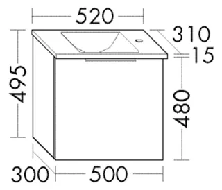BB Glas-WT+WTU (SFPH052) Eqio, 310x520x495 – Bild 2